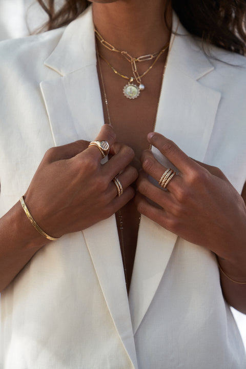 Large Gina Twist Ring