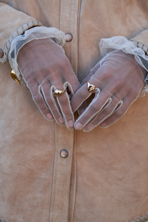Gothic Initial Signet Ring