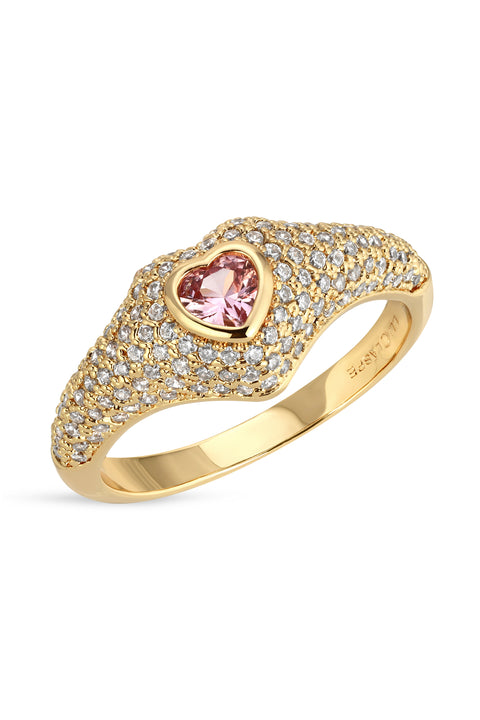 Pink ILY Ring
