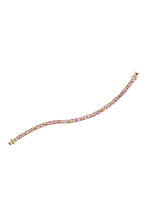 Ruby Pyramid Blitz Tennis Bracelet
