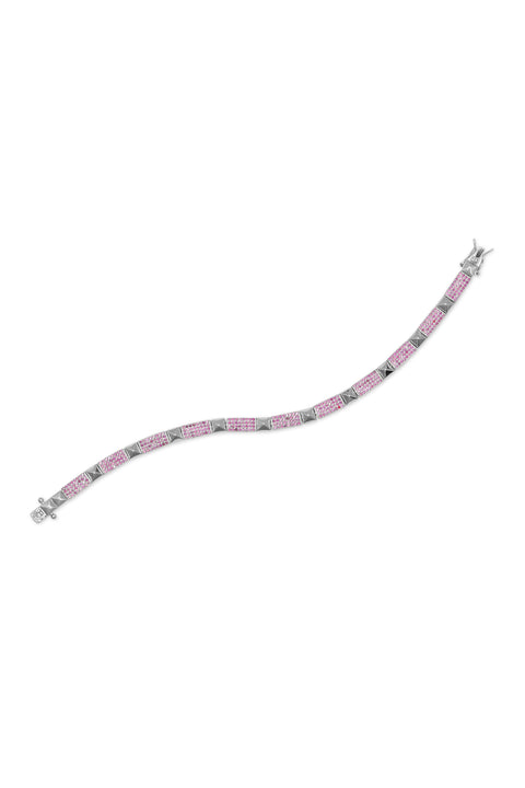Ruby Pyramid Blitz Tennis Bracelet