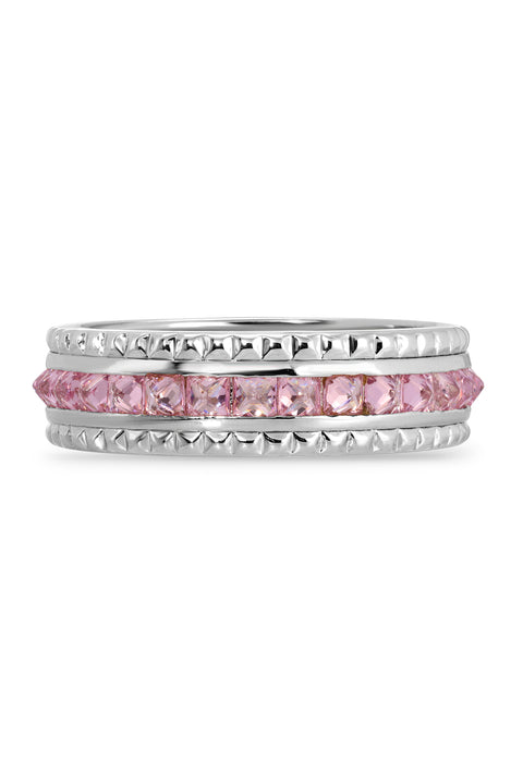 Petite Pink Maddy Pyramid Ring