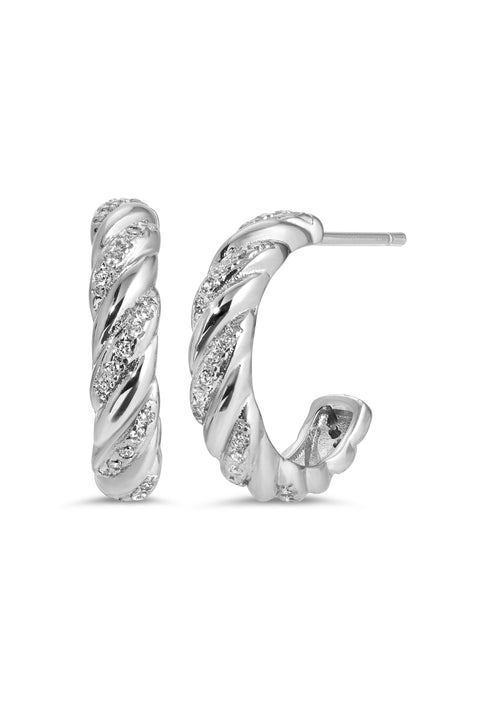 Medium Gina Twist Hoops