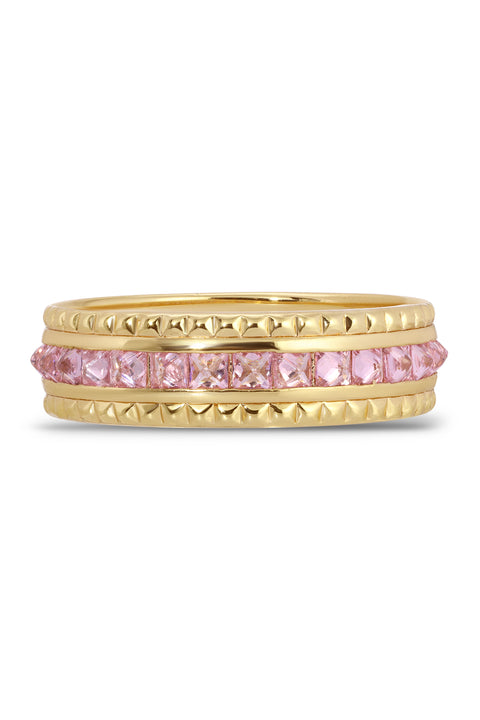 Petite Pink Maddy Pyramid Ring