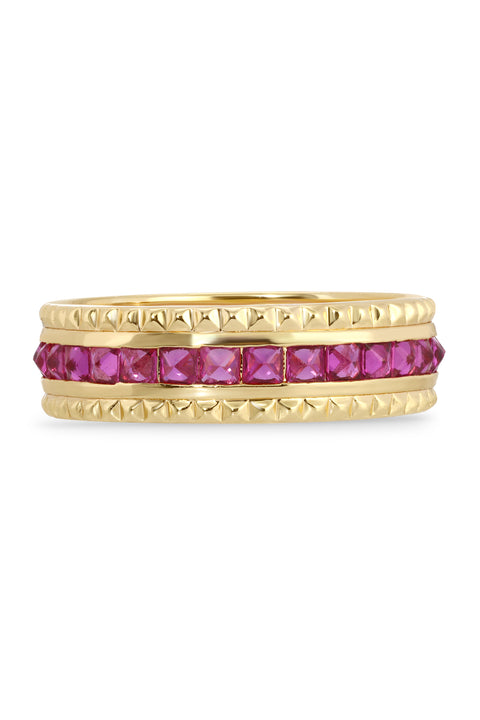 Petite Ruby Maddy Pyramid Ring