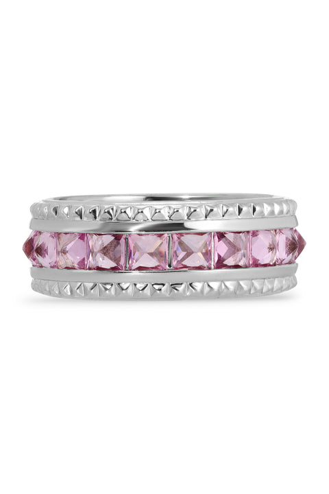 Pink Maddy Pyramid Ring