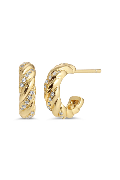 Small Gina Twist Hoops