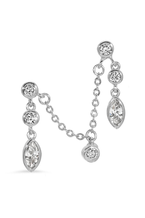 Rue Double Up Ear Chain