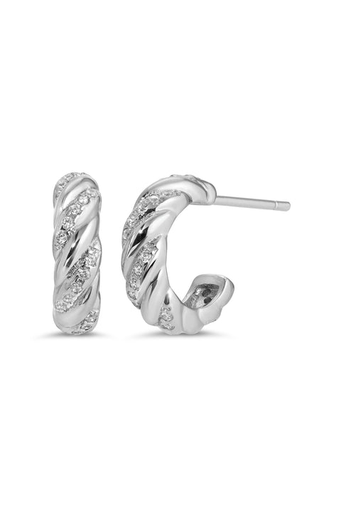 Small Gina Twist Hoops