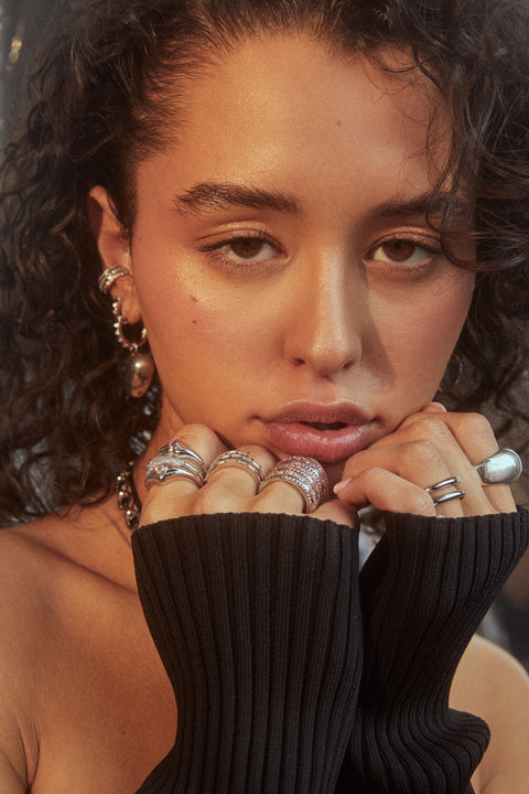 Ruby ILY Ring