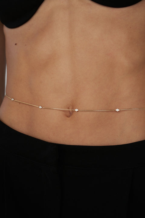 Pave Dinah Belly Chain