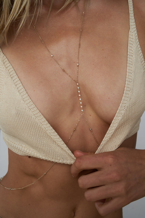 Anais Speckled Body Chain