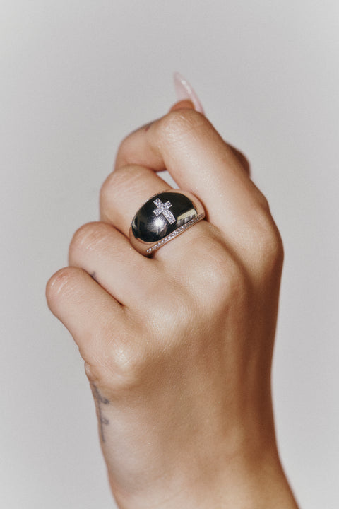 Ana Cross Dome Ring