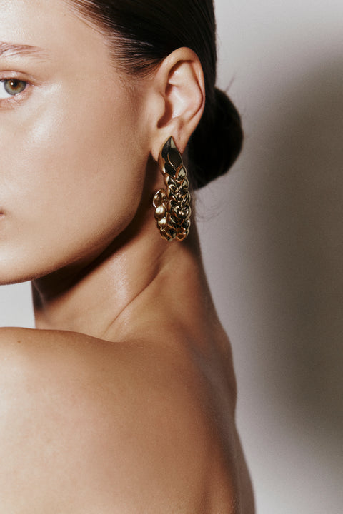 Large Frida Braided Hoops