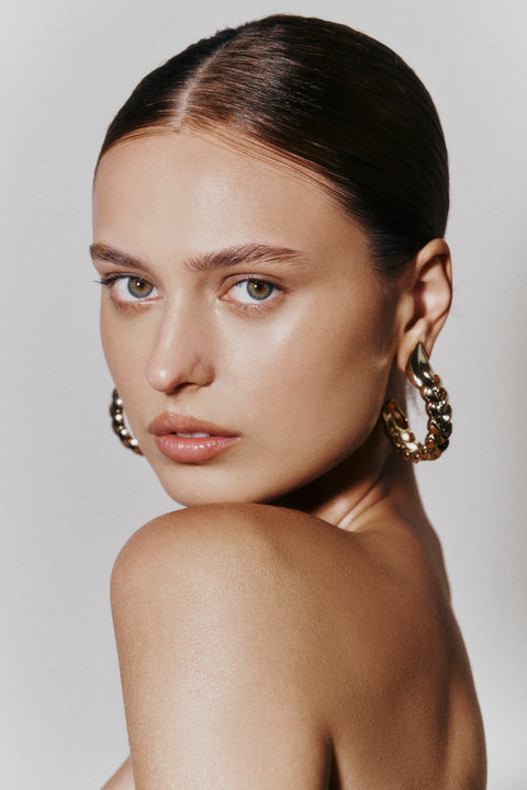 Large Frida Braided Hoops