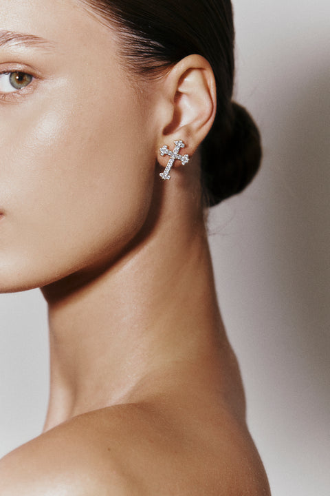 Large Gala Cross Studs