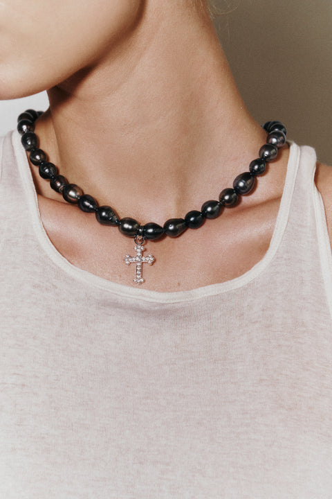 Pave Gala Cross Charm