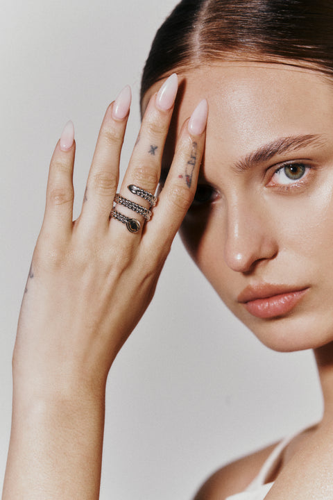 Pyrite Emmeline Wrap Ring