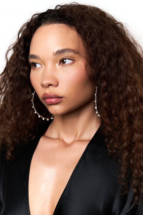 Large Pave Molly Hoops