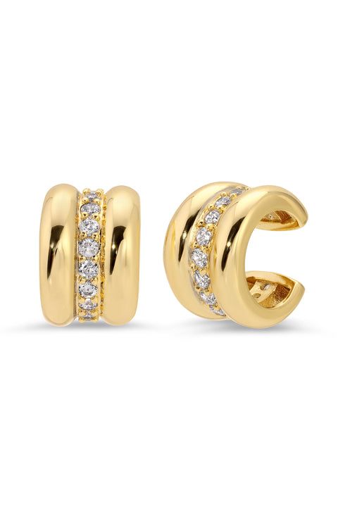 Triple Banded Ear Cuff