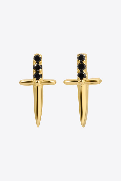 Black Diamond Dagger Studs