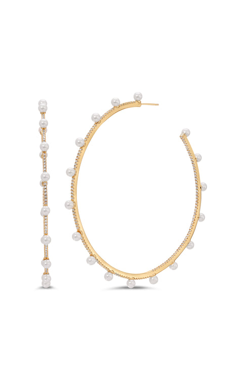 Large Pave Molly Hoops