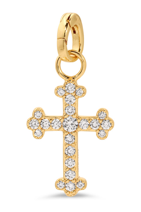 Pave Gala Cross Charm