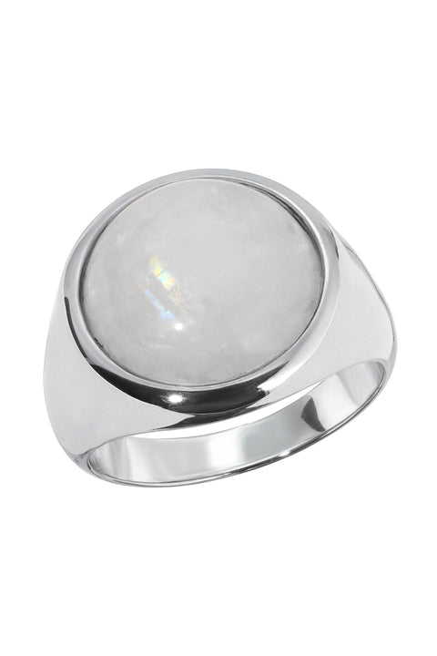Rainbow Moonstone Lockland Ring