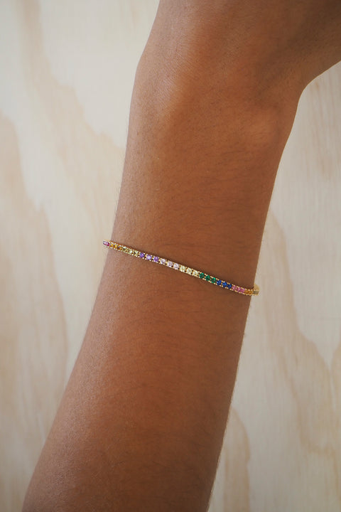 Mini Rainbow Amina Tennis Bracelet