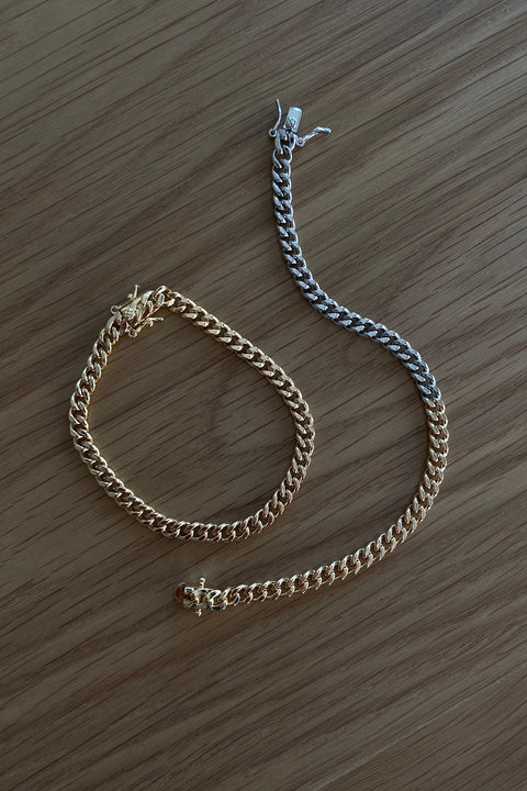 Smooth Celine Curb Link Bracelet