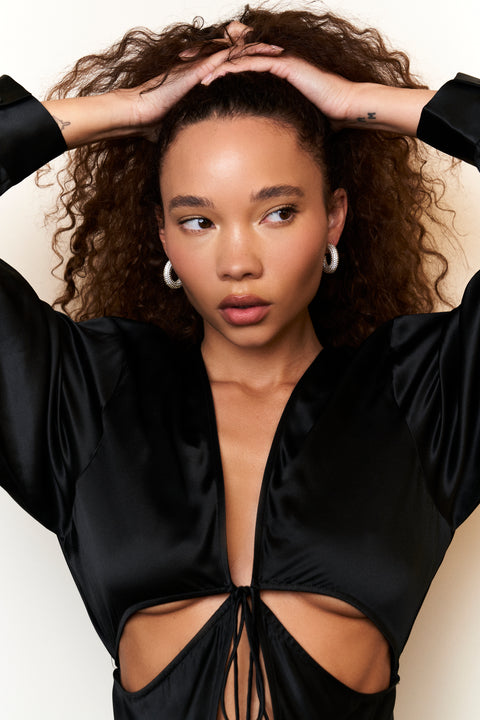 Small Pave Sloane Hoops