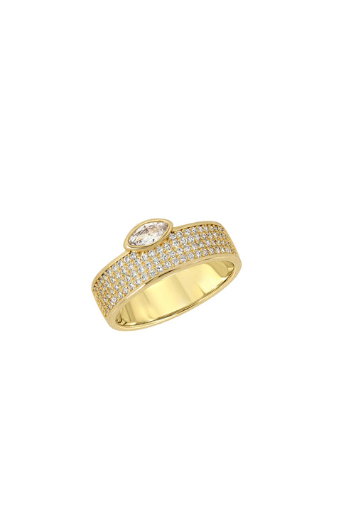 Finish - Gold | Style - Pave